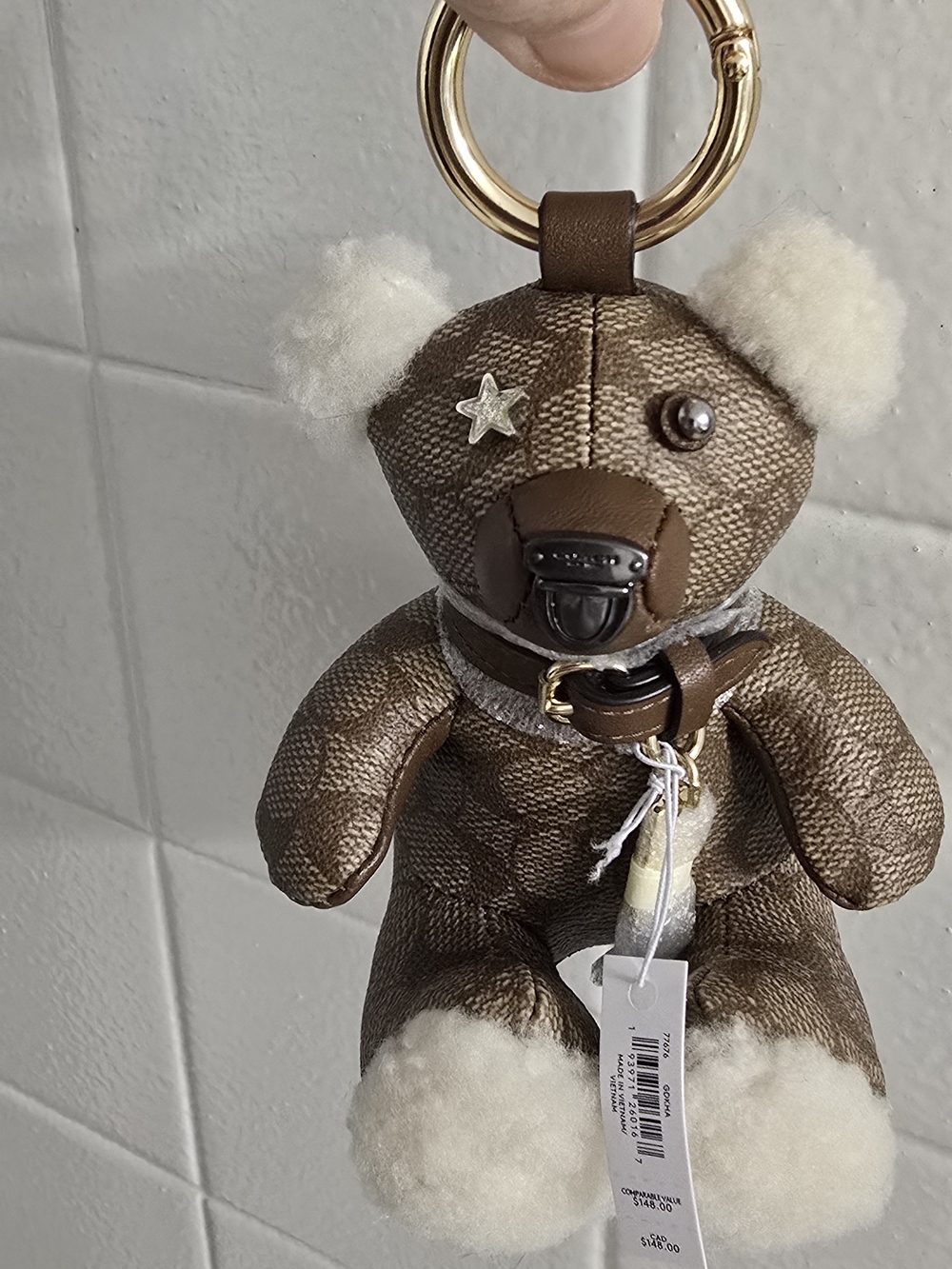Coach Limited Edition F77676 Bear Bag Charm - Picture 10 of 10